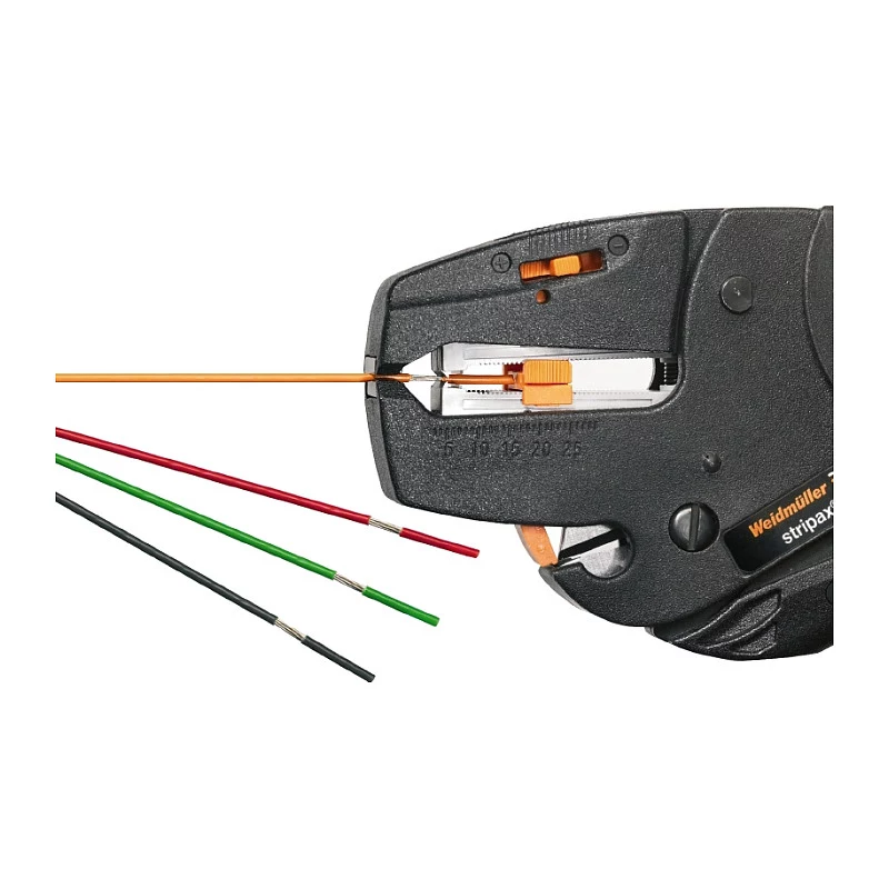 Weidmüller STRIPAX Automatischer Abisolierer, 0,08-10 mm², Schwarz/Orange
