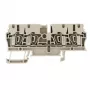 Weidmüller ZDU 2.5/4AN Durchgangsklemme, Federklemmanschluss, 2,5 mm², Beige, 100 Stück