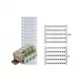 Weidmüller DEK 6 FW 1-50 Klemmenmarkierer, 6x5mm, Weiß, Nummern 1-50, 500 Stk.