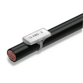 Weidmüller WKM 18/43 Clip-on Wire Marker, Schwarz, Polypropylen, 11,5 mm, 100 Stück