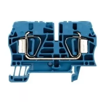 Weidmüller ZDU 6 BL Durchgangs-Reihenklemme, 6 mm², Zugfederanschluss, Blau, 50 Stück