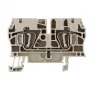 Weidmüller ZDU 4 Durchgangs-Reihenklemme, Federzuganschluss, 4 mm², Beige, 100 Stück