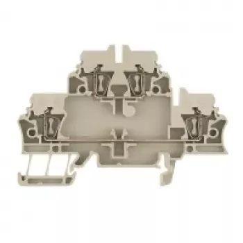 Weidmüller ZDK 2.5 Durchgangs-Reihenklemme, Federklemmanschluss, 2,5 mm², Beige, 50 Stück