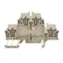 Weidmüller ZDK 2.5 Durchgangs-Reihenklemme, Federklemmanschluss, 2,5 mm², Beige, 50 Stück