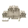 Weidmüller ZDK 2.5 Durchgangs-Reihenklemme, Federklemmanschluss, 2,5 mm², Beige, 50 Stück