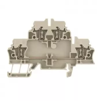 Weidmüller ZDK 2.5 Durchgangs-Reihenklemme, Federklemmanschluss, 2,5 mm², Beige, 50 Stück