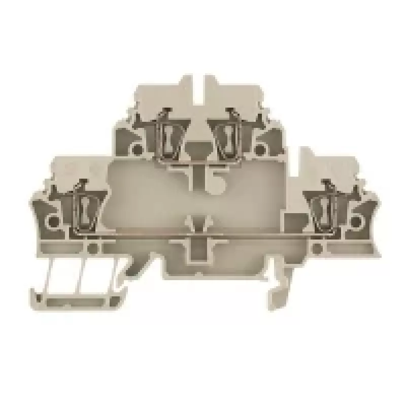 Weidmüller ZDK 2.5 Durchgangs-Reihenklemme, Federklemmanschluss, 2,5 mm², Beige, 50 Stück