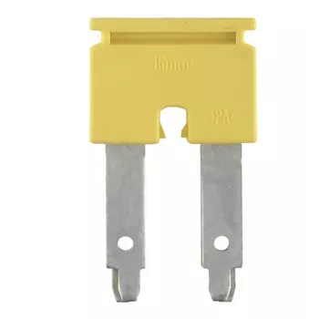 Weidmüller ZQV 16/2 Querverbinder, 2-polig, 16 mm², gelb, 25 Stück