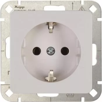 Heinrich Kopp Kopp HK02 Schutzkontakt-Steckdose Arctic White Unterputz 16A 250V Typ F mit Kindersicherung