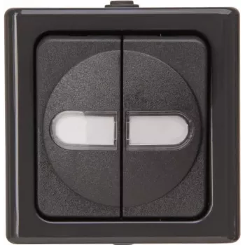 Heinrich Kopp BlueElectric Series Schalter Aufputz 2-fach Anthrazit