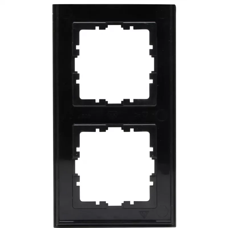 Heinrich Kopp HK07 Abdeckrahmen 2-fach Schwarz Matt
