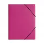 PAGNA Dokumentenmappe A4 Polypropylen Pink Gummiband Hochformat