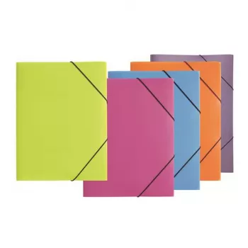PAGNA Elastic Band Document Folder A3 PP 3 Flaps Orange
