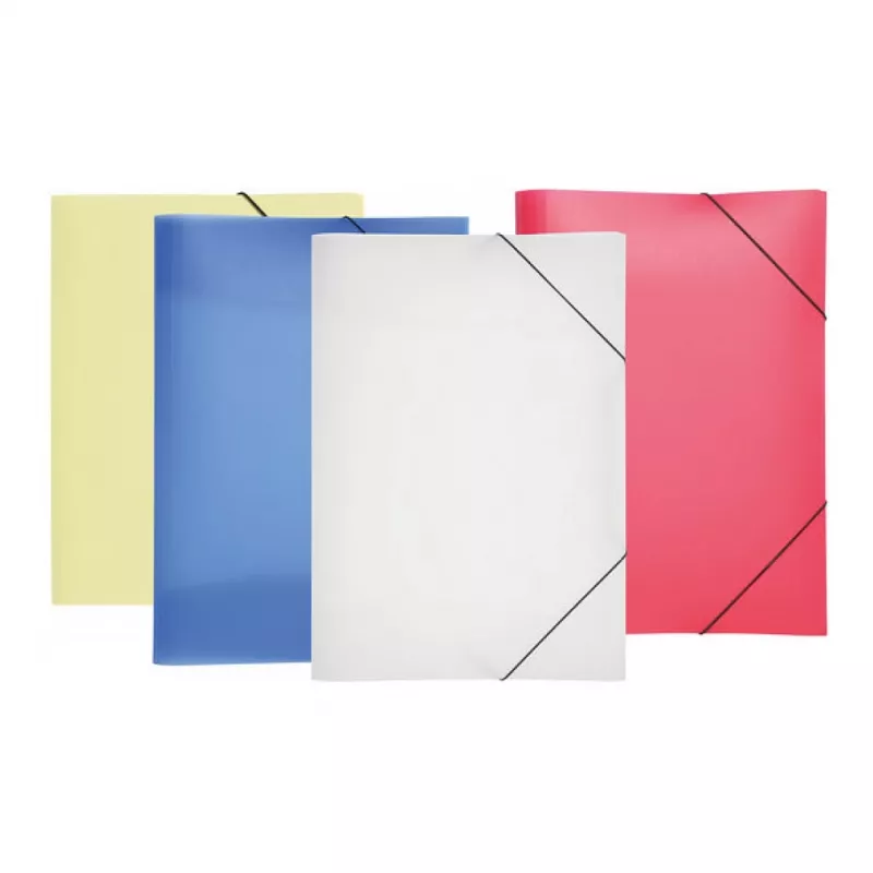PAGNA Elastic Band Document Folder A3 PP 3 Flaps Orange