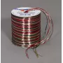 C.E. Pattberg Geschenkband Raffia Glänzend Rot/Braun/Grün 3,0 mm x 50,0 m
