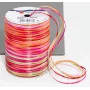 C.E. PATTBERG Raffia Geschenkband Matt Pink/Rot/Orange/Grün 3,0 mm x 50,0 m
