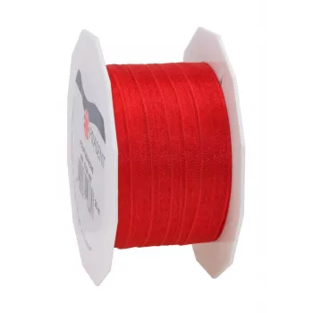 C.E. Pattberg Four Seasons Geschenkband Seide Matt Rot 10 mm x 25 m