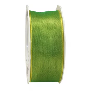 C.E. PATTBERG Four Seasons Satin Matte Geschenkband Lime 40 mm x 25 m