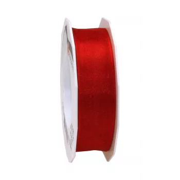 C.E. Pattberg Four Seasons Satin Matte Geschenkband Rot 25 mm x 25 m