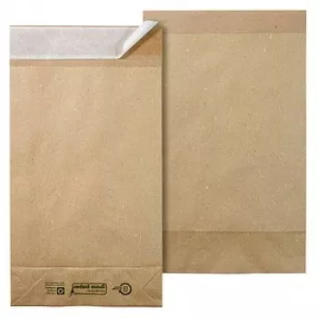 Vereinigte Papierwarenfabriken classic eco Versandtasche mit Bodenfalte (ca. DIN C4, 5,0 cm Bodenfalte), ohne Fenster, natur
