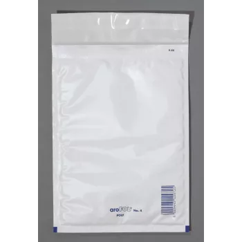 Vereinigte Papierwarenfabriken 100 aroFOL POLY Padded Mailer für DIN A5, Weiß, Selbstklebend
