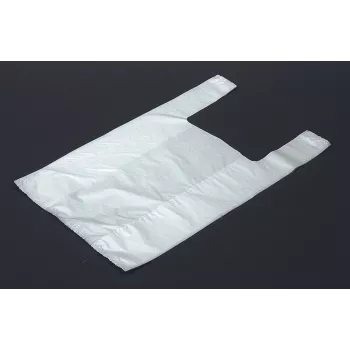 Vereinigte Papierwarenfabriken 1000 T-Shirt-Trägertaschen Weiß HDPE 260x120x500 mm 12 µm