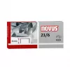 Novus Dahle 042-0039 Heftklammer-Pack - 6 mm - 1000 Edelstahl-Heftklammern - Kapazität 30 Blatt