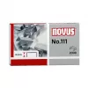Novus No.111 Heftklammern - 4 mm - 2000 Stück - 15 Blatt - Metall - Grau
