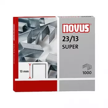 Novus Dahle Novus 23/13 SUPER Heftklammer-Pack - 1,3 cm - 1000 Heftklammern - Stahl - Edelstahl