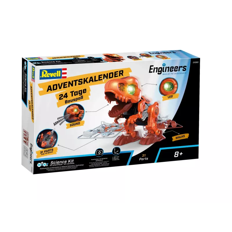 Revell Adventskalender 'Electric T.Rex' mit Bewegungsteilen (01060)