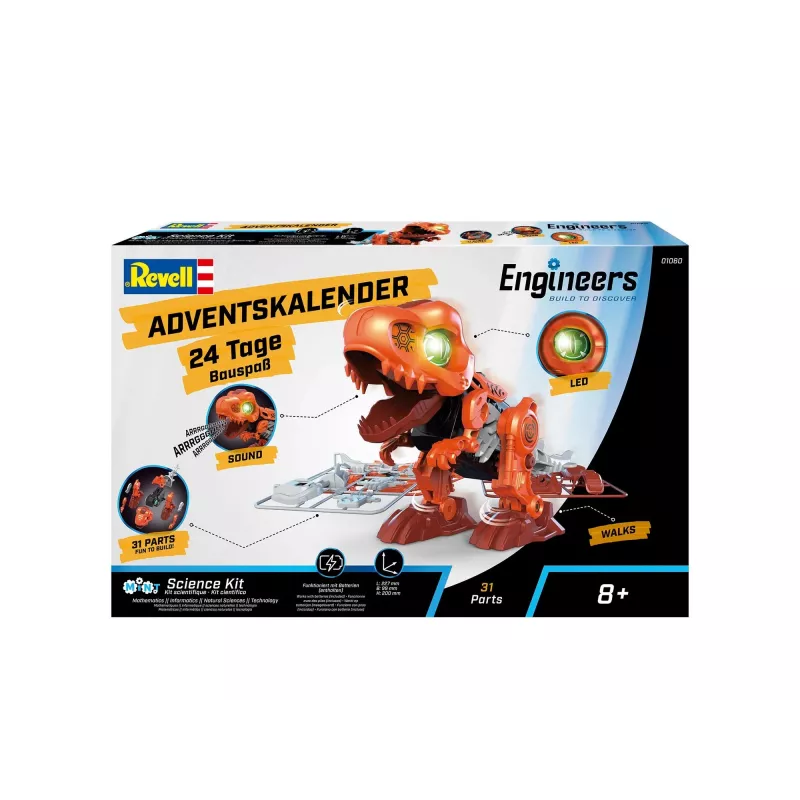 Revell Adventskalender 'Electric T.Rex' mit Bewegungsteilen (01060)