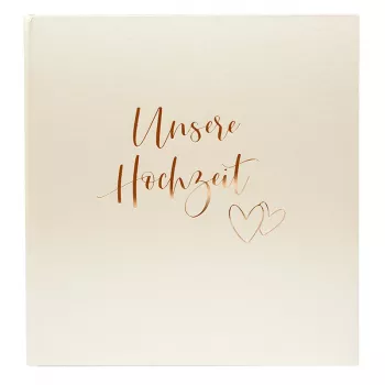 Goldbuch Herzklopfen Hochzeitsfotoalbum 30x31 cm 60 weiße Seiten Modell 08174