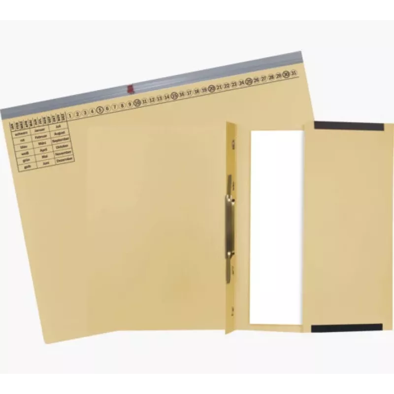 Exacompta 370122B Ordner konventionell - Karton - 320 g/m² - 265 x 316 mm - Packung mit 1 Stück - Chamois