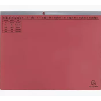 Exacompta 370203B Conventional File Folder - Cardboard - Red - 320 g/m² - 265 x 316 mm - A4