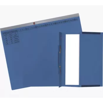 Exacompta 370207B Conventional File Folder - Cardboard - Blue - 320 gsm - 265 x 316 mm - A4