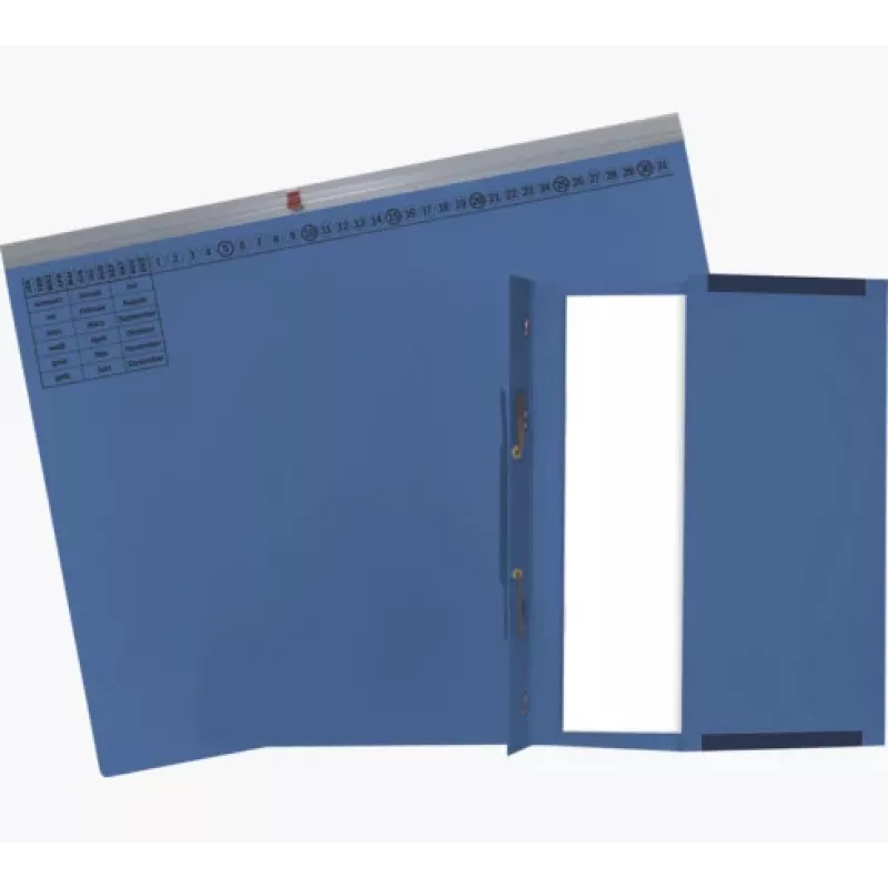 Exacompta 370207B Conventional File Folder - Cardboard - Blue - 320 gsm - 265 x 316 mm - A4