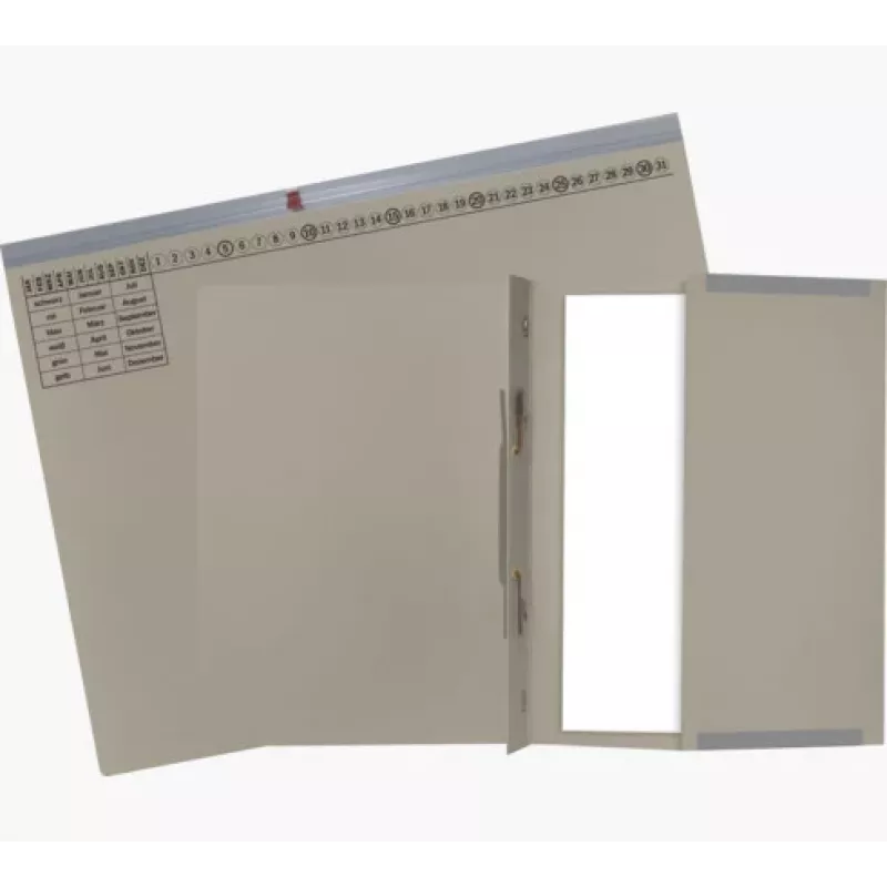Exacompta 370210B Ordner - Karton - Grau - 320 g/m² - 265 x 316 mm - A4