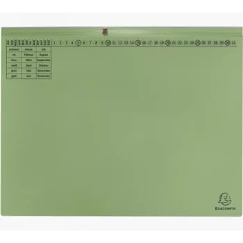 Exacompta 370225B Ordner - Karton - Grün - 320 g/m² - 265 x 316 mm - A4
