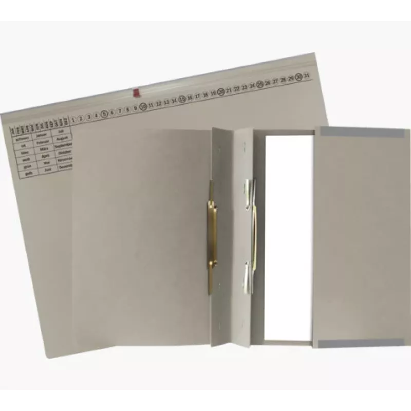 Exacompta 370310B - Konventioneller Aktenordner - Karton - Grau - 320 g/m² - 265 x 316 mm - A4