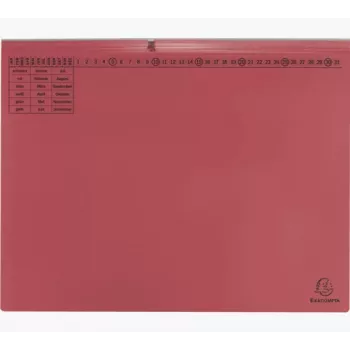 Exacompta 370403B Conventional File Folder - Cardboard - Red - 320 g/m² - 265 x 316 mm
