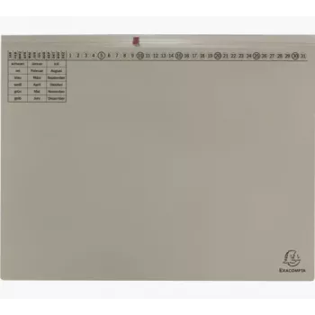 Exacompta 370410B Hebelaktenordner A4 80 mm Rücken Grau Karton 320 g/m²