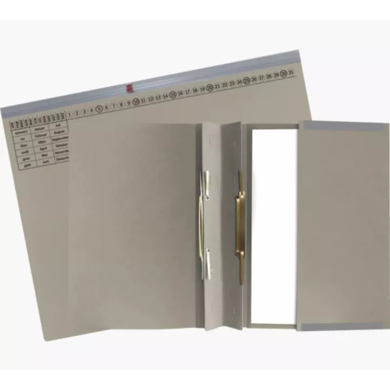 Exacompta 370410B Hebelaktenordner A4 80 mm Rücken Grau Karton 320 g/m²
