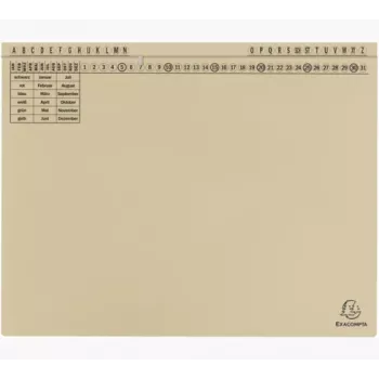 Exacompta 371122B Dokumentenmappe - Karton - 320 g/m² - A4 - Blau - 1 Stück