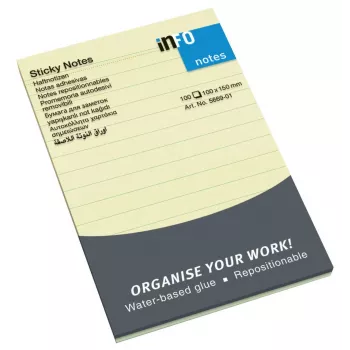 inFO Self-Stick Notes 5669-01-L Gelb 1 Block