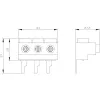 SIEMENS SIRIUS 3RV1915-5A Einspeiseklemme, 3-polig, Schraubanschluss, 690 V, IP20