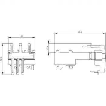 Siemens SIRIUS 3RA29 Verbindungsmodul für 3RV2011 und 3RT201