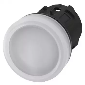 Siemens SIRIUS ACT 3SU1001-6AA60-0AA0 Signalleuchte, weiße Linse, 24V LED, 22mm rund, Schraubanschluss