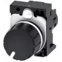 Siemens 3SU1200-2PS10-1AA0 SIRIUS ACT Potentiometer 10 kOhm, 22 mm, Schwarz, Schraubklemme