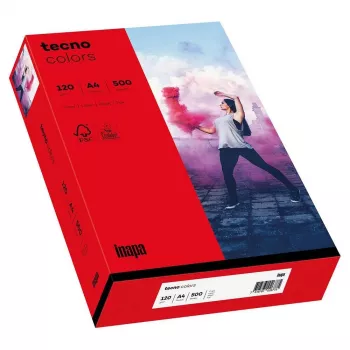 Papyrus Tecno Colors A4 Kopierpapier, Intensivrot, 160 g/m2, 250 Blatt