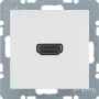 Berker 3315438989 HDMI-Einsatz, Weiß